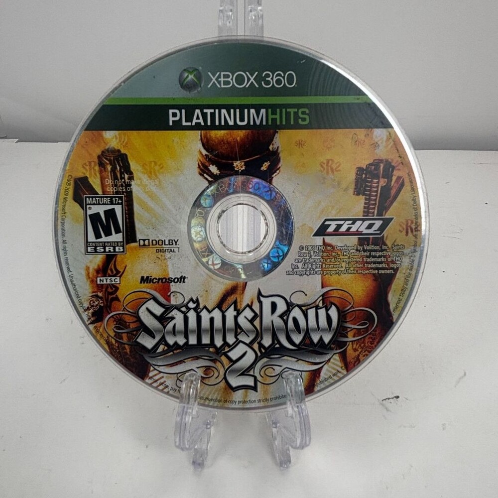 Saints Row 2 Platinum Hits (Microsoft Xbox 360, 2008) Disc Only